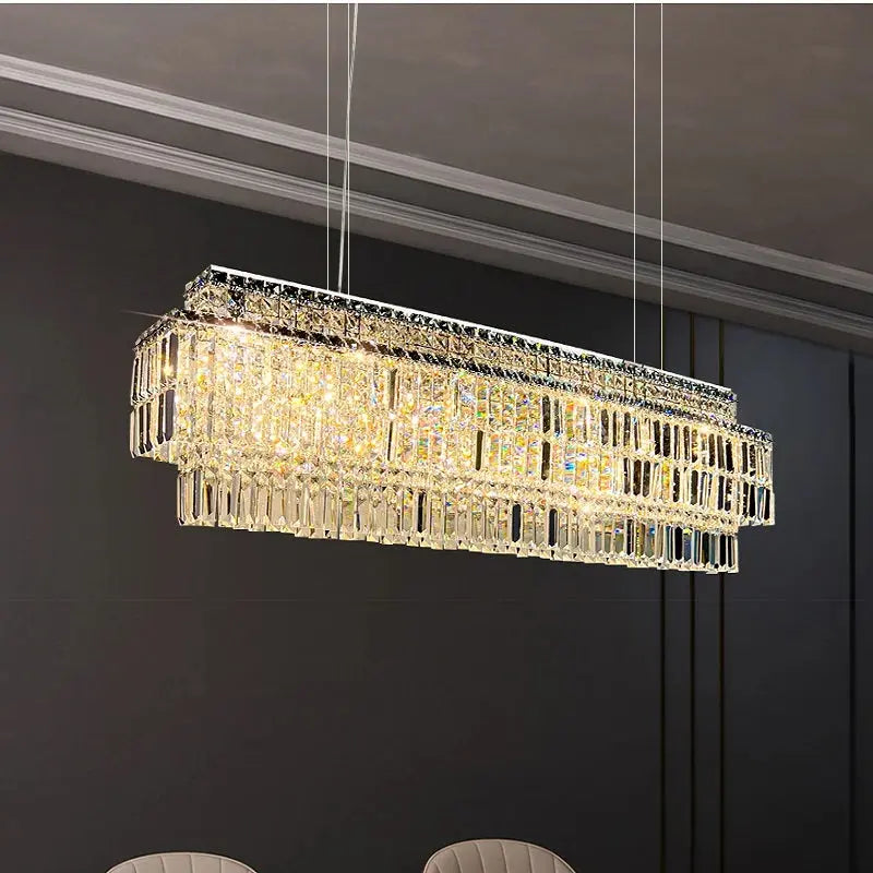 Luxury Linear Krsystal Chandelier  Seus Lighting
