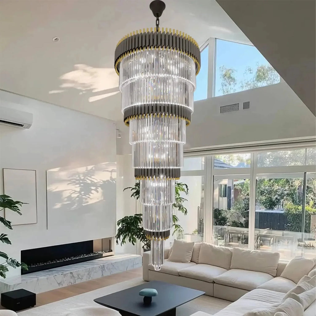 Luxury Oversize Crystal Chandelier  Seus Lighting