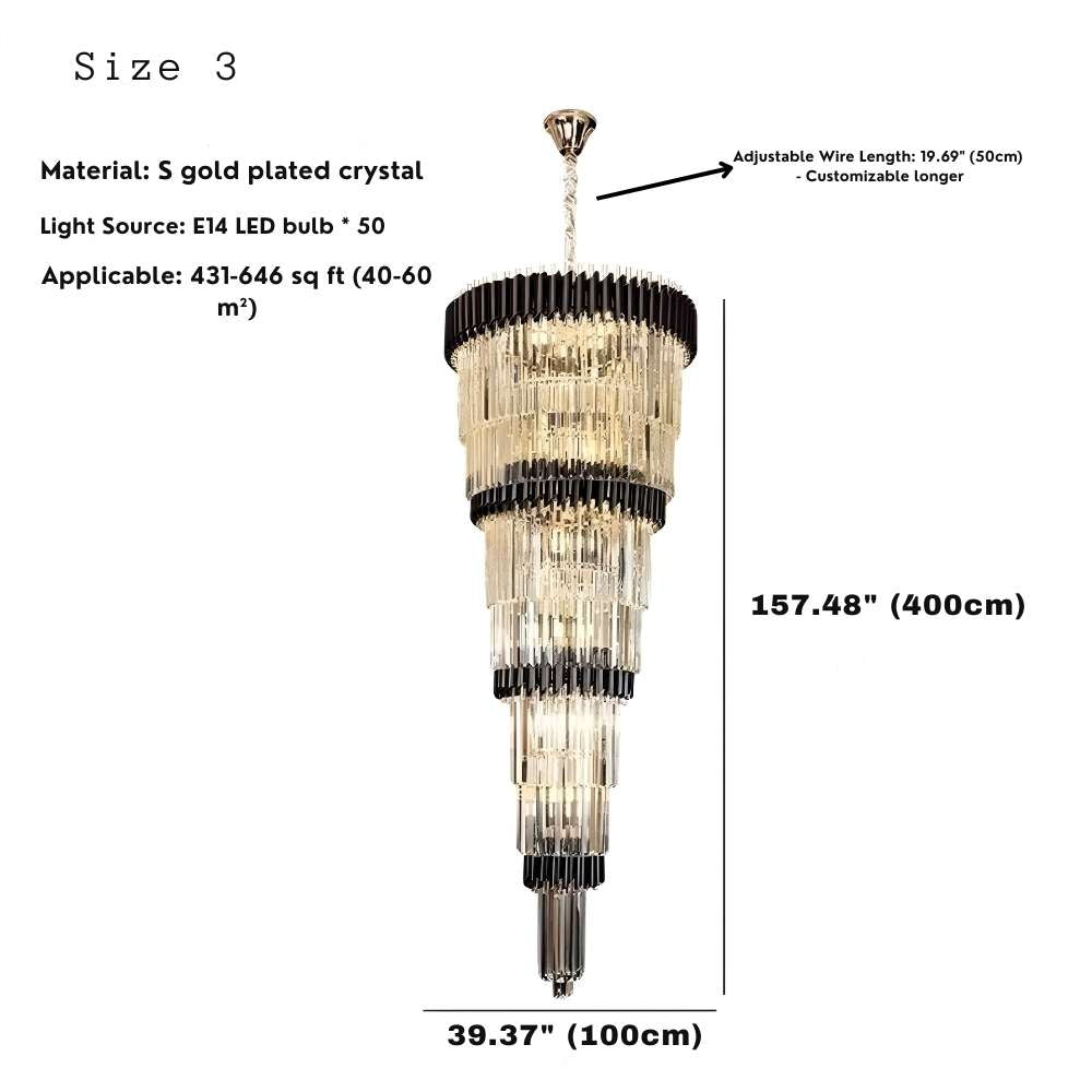 Luxury Oversize Crystal Chandelier  Seus Lighting