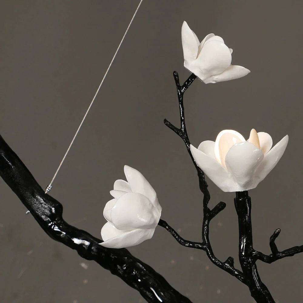 Minas Dimmable Rustic Tree Branch Chandelier  Seus Lighting