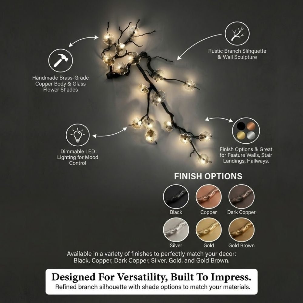 Minas Tree Branch Wall Sconce  Seus Lighting