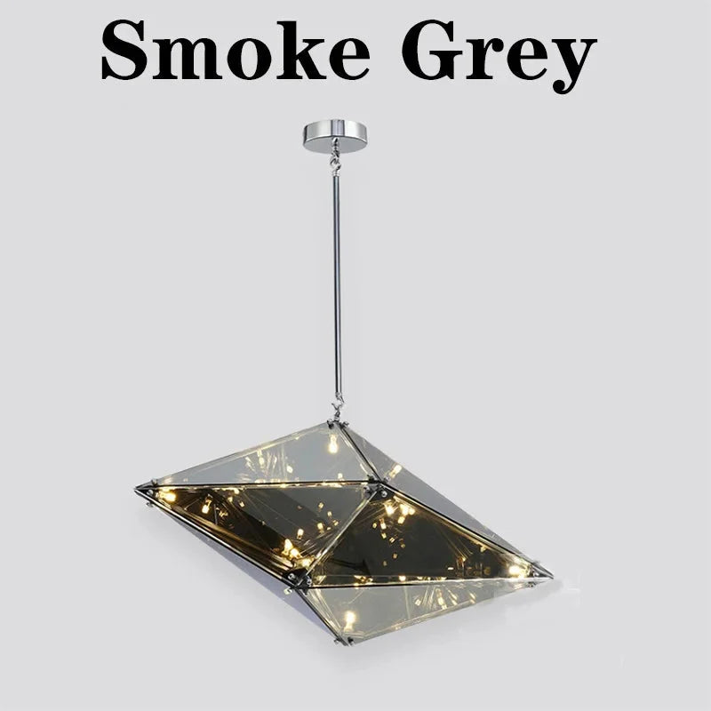Modern Angular Diamond Style LED Pendant Light - Lights