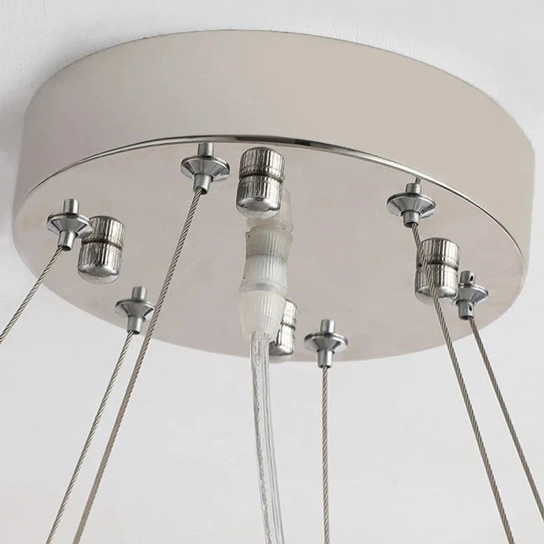 Modern Crystal Beaded Chandelier for Staircase&Foyer  Seus Lighting
