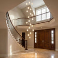 Modern Crystal Glass Bubble Chandelier for Foyer  Seus Lighting