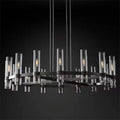 Modern Metal Chandelier Gold & Black & Chrome  Seus Lighting