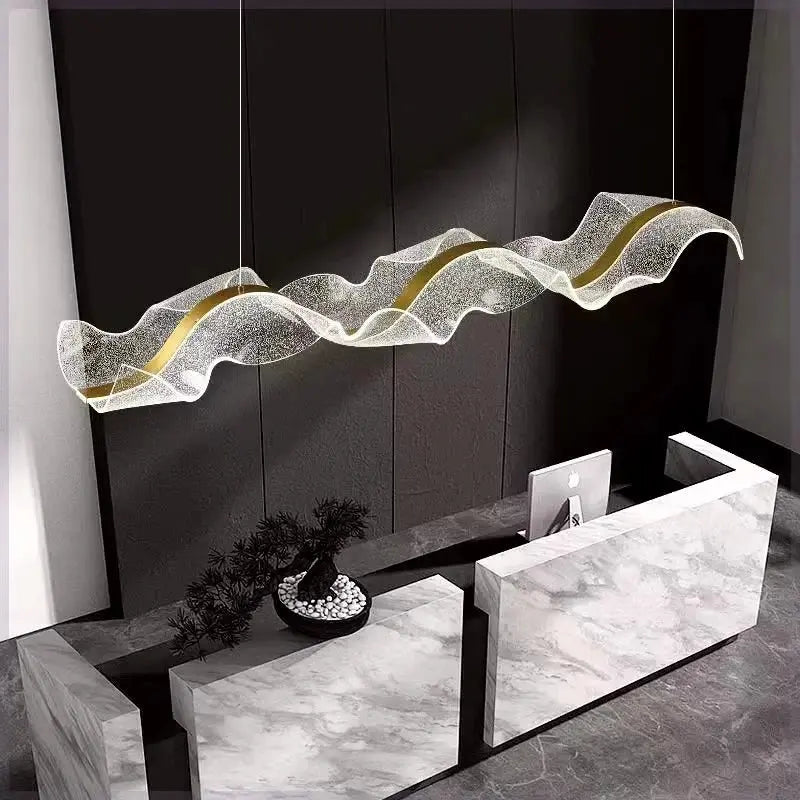 Modern Ocean Wave Pendant Chandelier for Kitchen  Seus Lighting