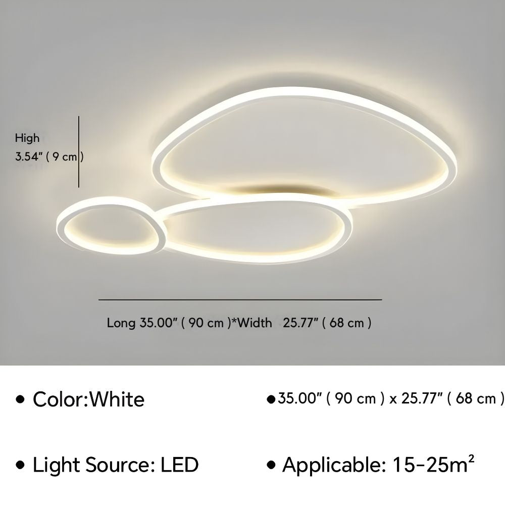 Nelis Modern Smart Led Flush Mount Ceiling Light  Seus Lighting