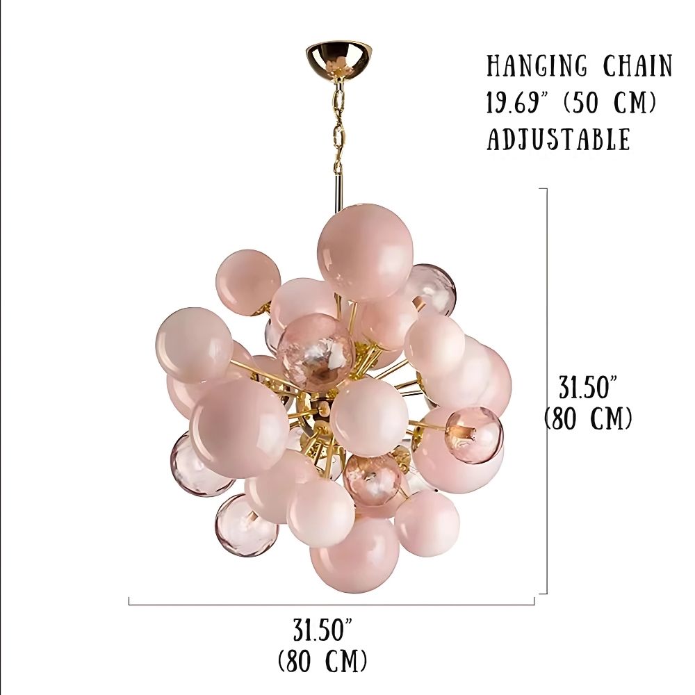 Neve Glass Bubble Chandelier  Seus Lighting