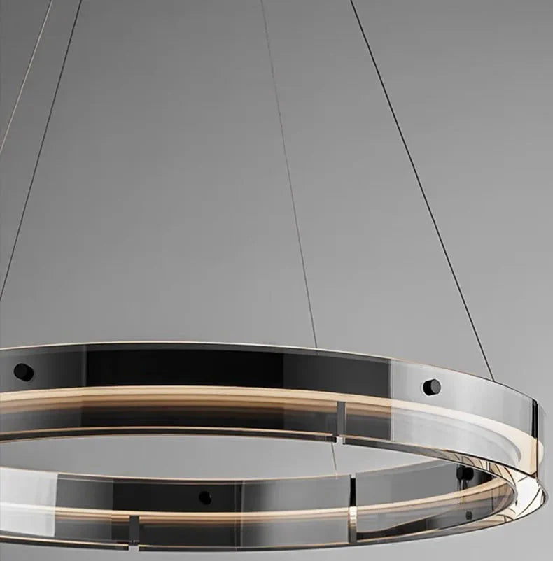 Qyra Contemporary Circular LED Chandelier  Seus Lighting