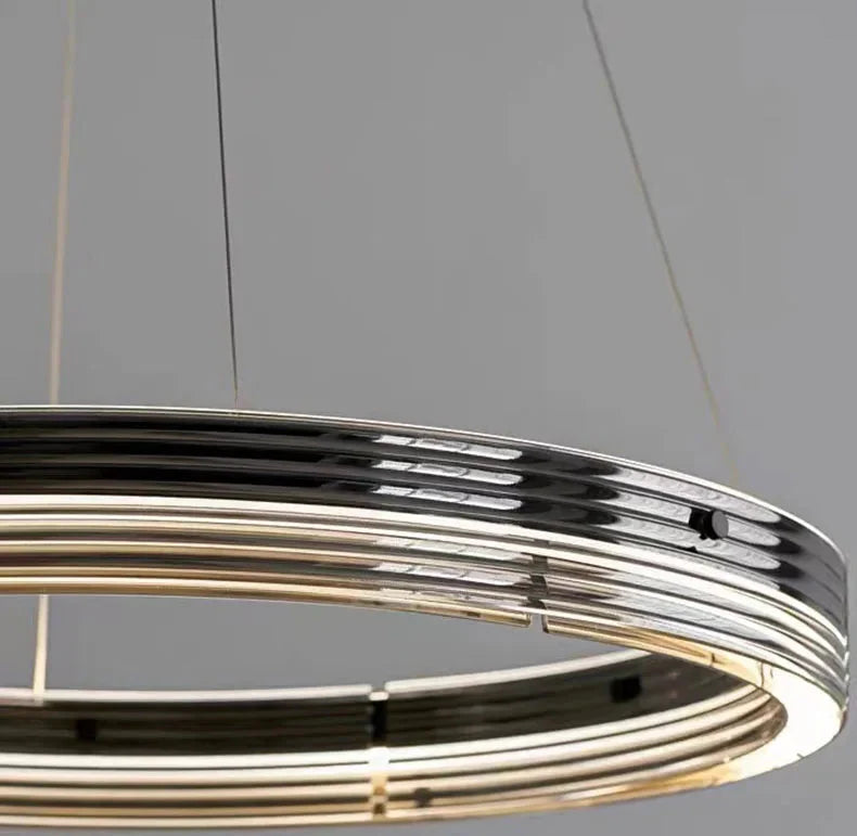 Qyra Contemporary Circular LED Chandelier  Seus Lighting