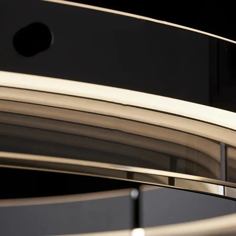 Qyra Contemporary Circular LED Chandelier  Seus Lighting
