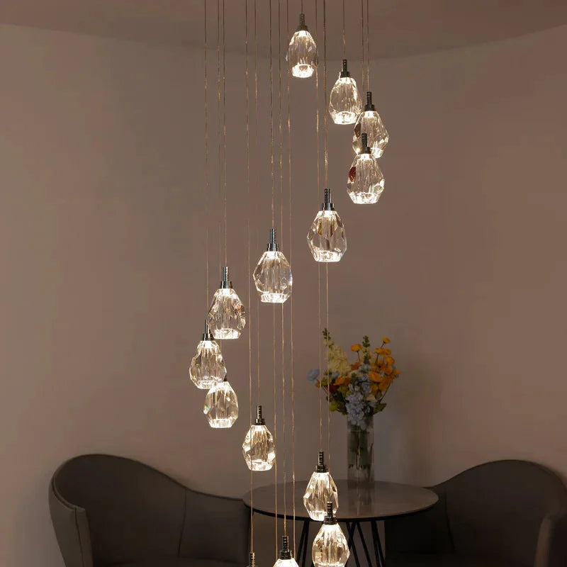 Sensa Crystal Stairwell Lighting  Seus Lighting