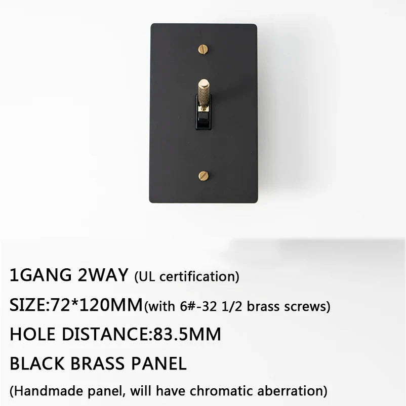 Seus Brass Toggle Light Switch  Seus Lighting