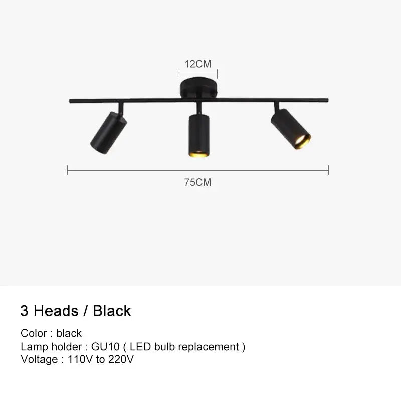 Surface Mounted Minimalist Modern Track Led Lighting - Light Fixtures