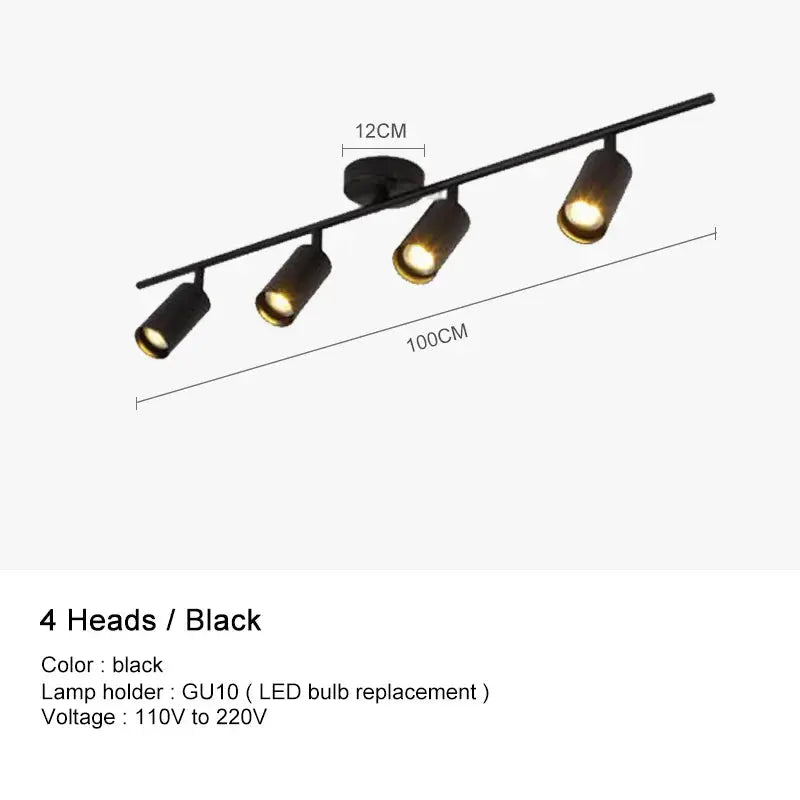 Surface Mounted Minimalist Modern Track Led Lighting - Light Fixtures