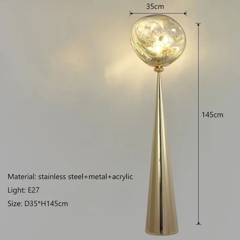 Tolya Minimalist Tall Lava Floor Lamp - Lamps