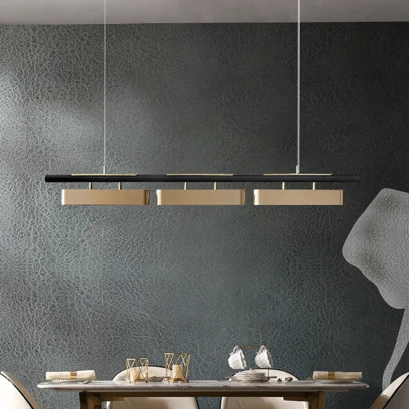 Torin Contemporary Rectangular Chandelier  Seus Lighting