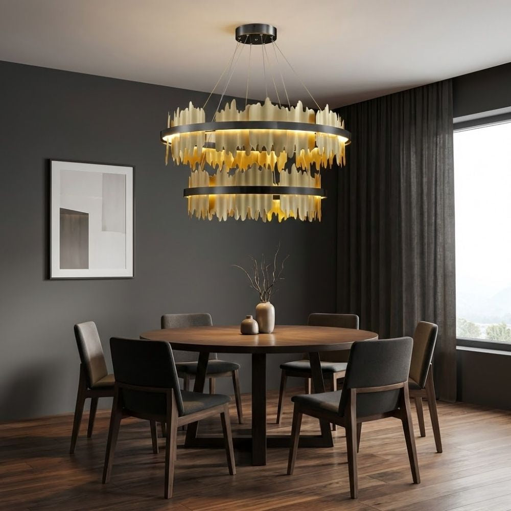 Verda Modern Circular Chandelier  Seus Lighting