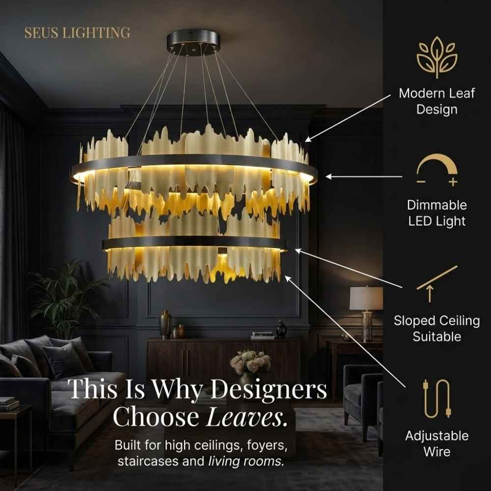 Verda Modern Circular Chandelier  Seus Lighting