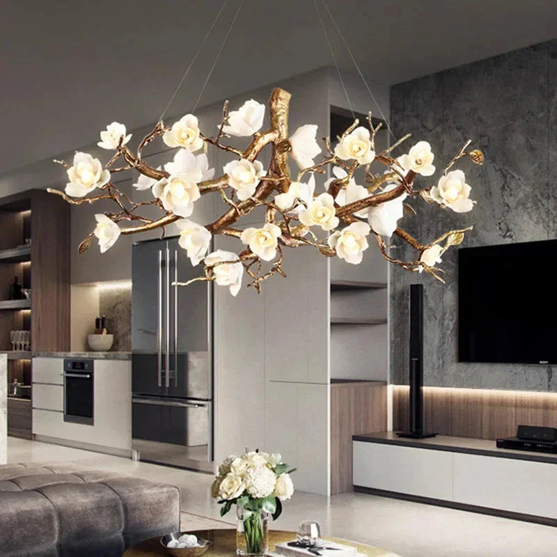 Zenth Vintage Flower Chandelier  Seus Lighting