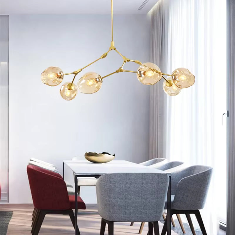 Zentra Black and Gold chandelier 6/7/8/9/10 Lights  Seus Lighting