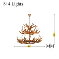 Zoey Resin Moose Antler Chandelier Seus Lighting