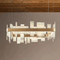 Alabaster Acropolis LED Square Chandelier - orvaliadecor