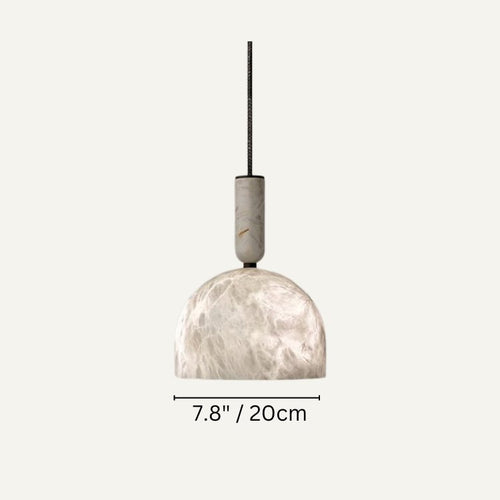 Alabaster Altus Hemisphere Pendant Light - orvaliadecor