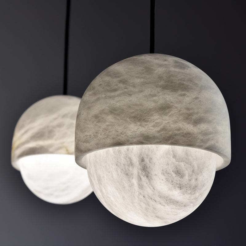 Alabaster Art Small Pendant Light - orvaliadecor
