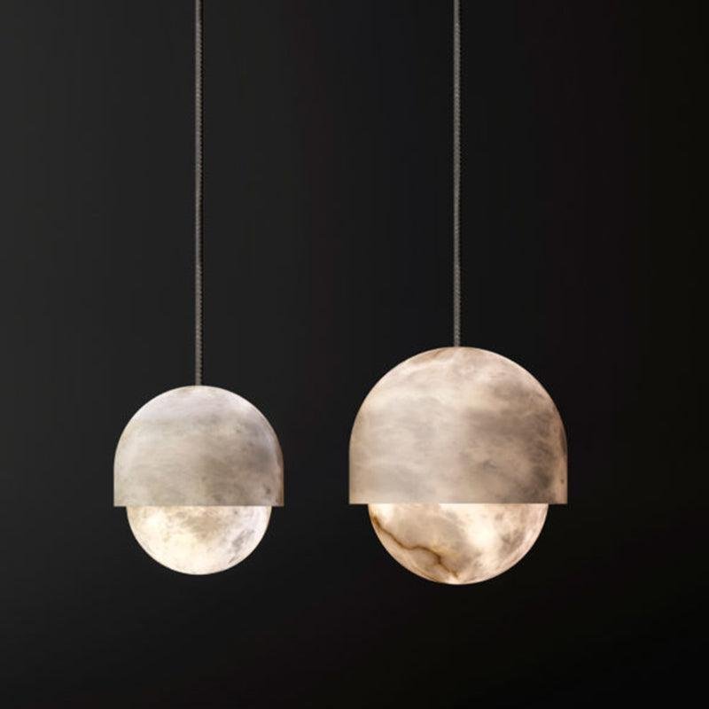 Alabaster Art Small Pendant Light - orvaliadecor