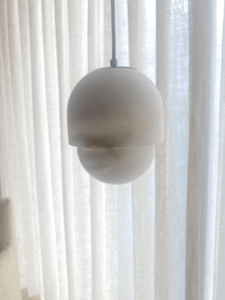 Alabaster Art Small Pendant Light - orvaliadecor