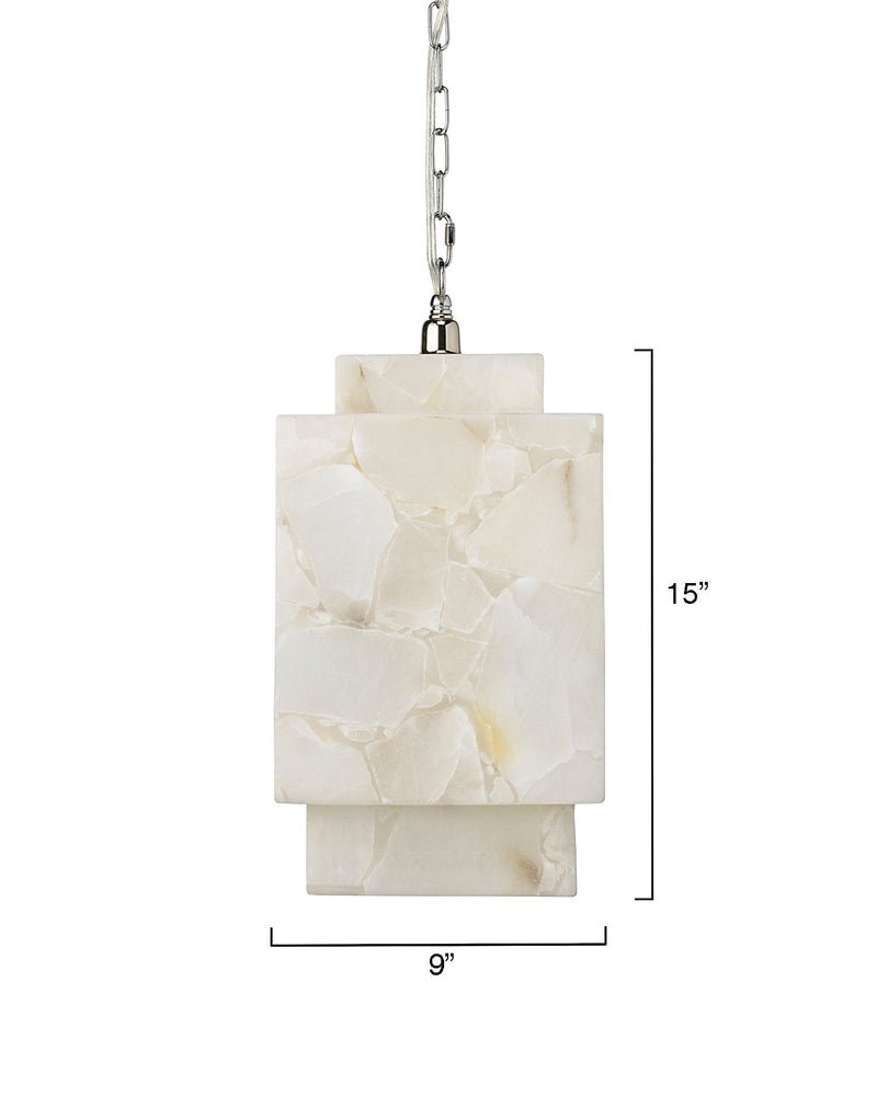 Alabaster Cube Pendant Lamp - orvaliadecor