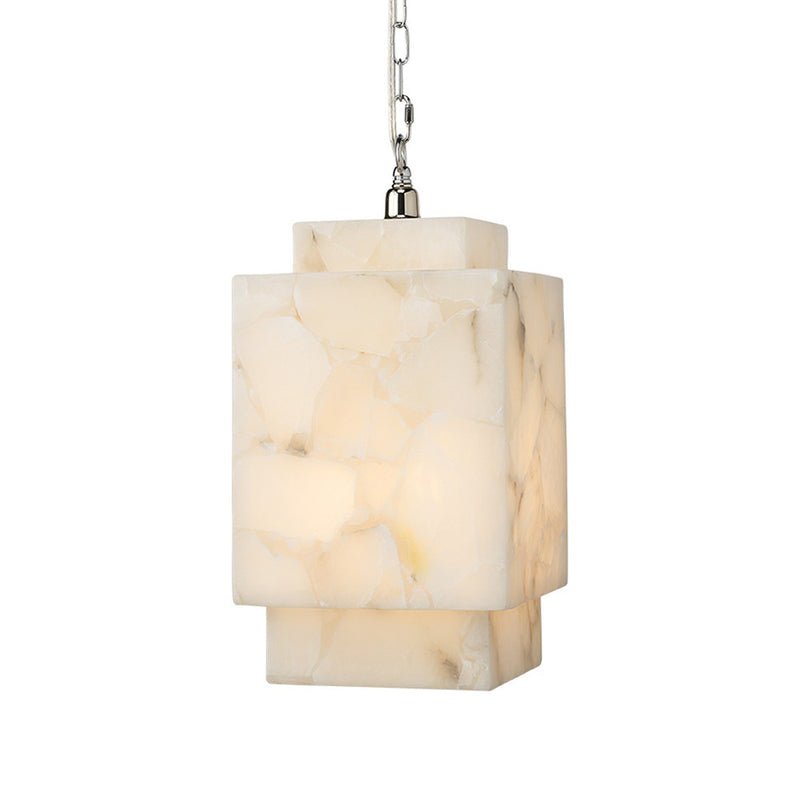 Alabaster Cube Pendant Lamp - orvaliadecor