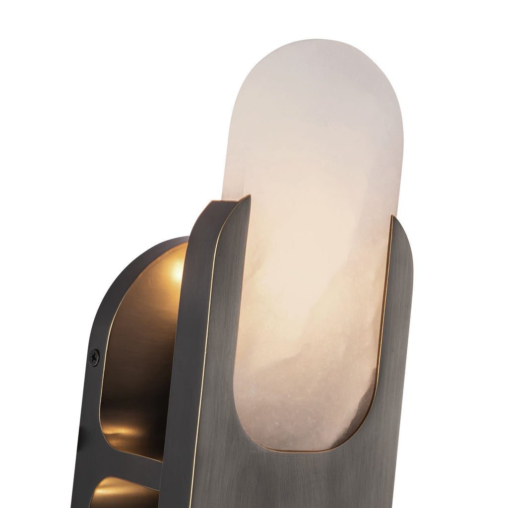 Alabaster Odin Large Wall Sconce - orvaliadecor