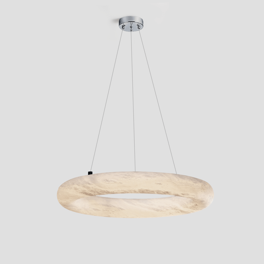 Alabaster Round Ring Living Room Chandelier - orvaliadecor