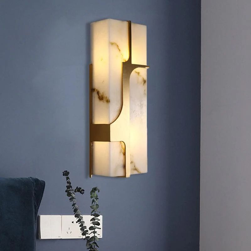 Arie Alabaster Wall Sconce - orvaliadecor