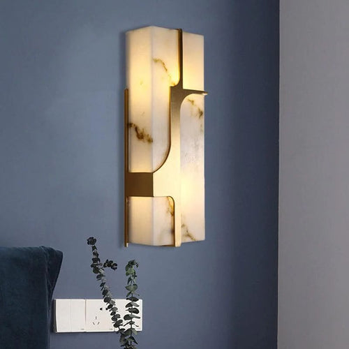 Arie Alabaster Wall Sconce - orvaliadecor