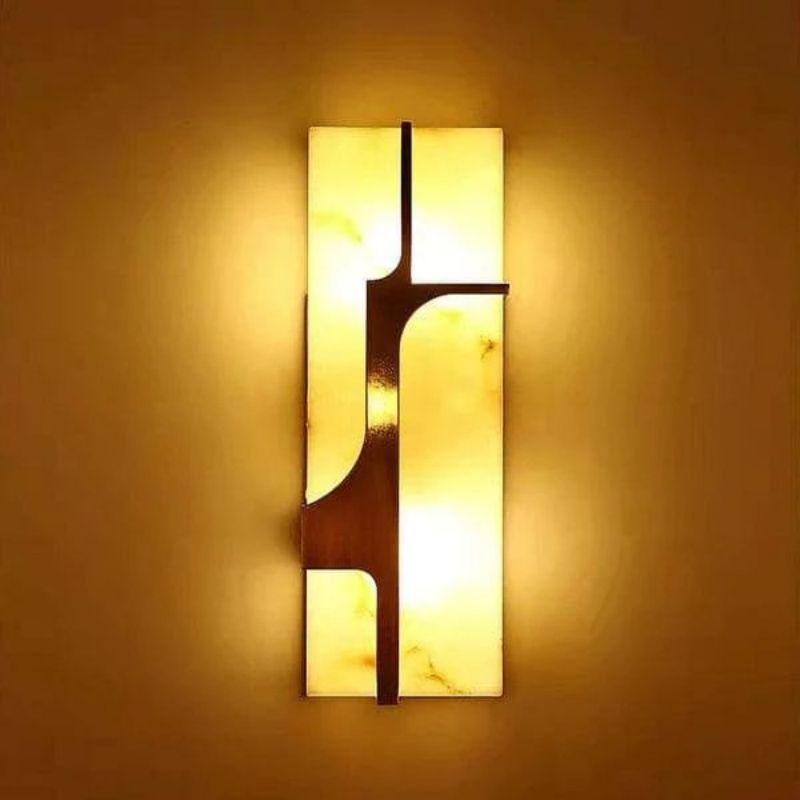Arie Alabaster Wall Sconce - orvaliadecor
