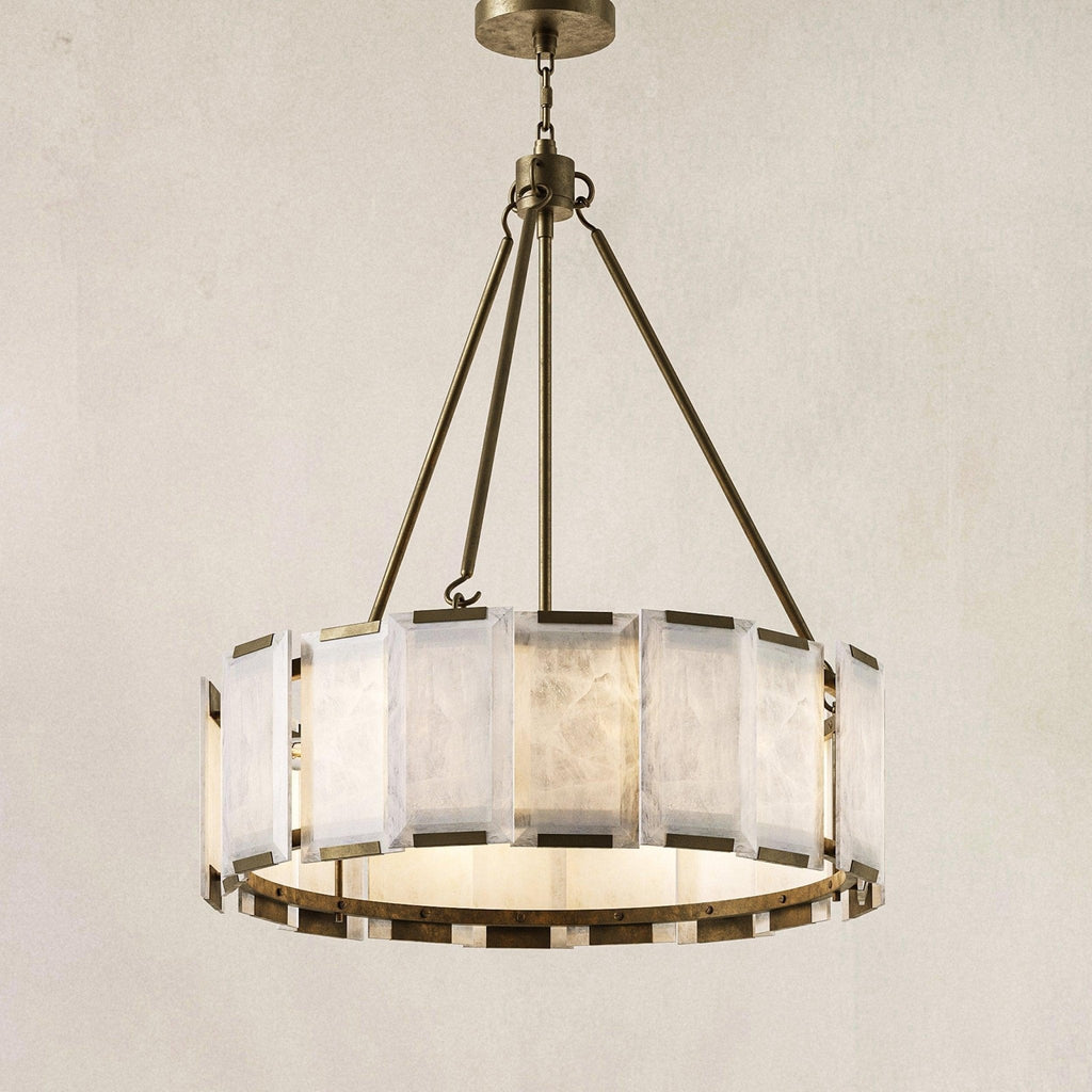 AZZURRA Alabaster CHANDELIER - orvaliadecor