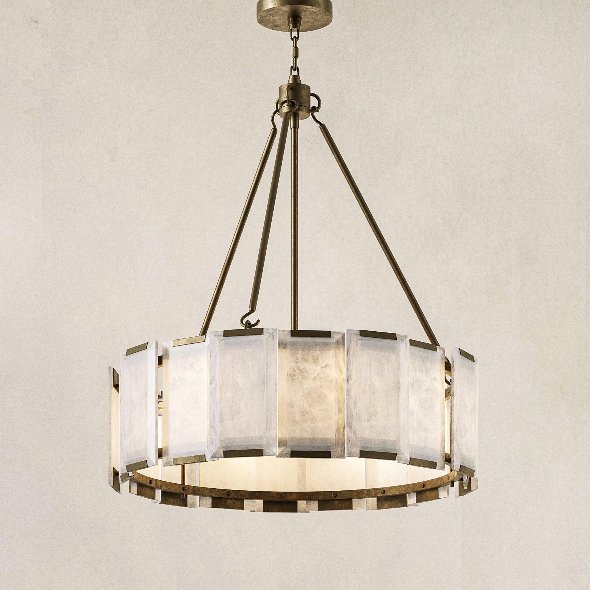 AZZURRA Alabaster CHANDELIER - orvaliadecor
