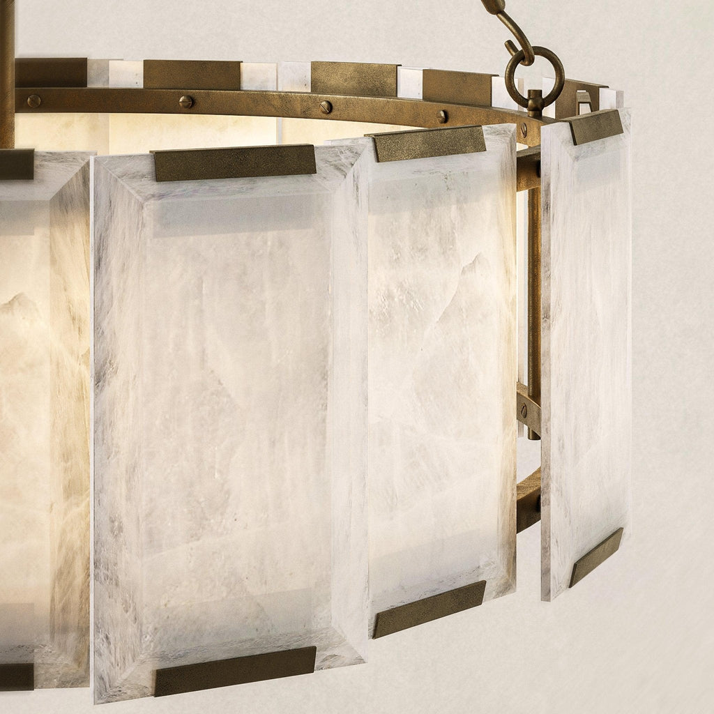 AZZURRA Alabaster CHANDELIER - orvaliadecor
