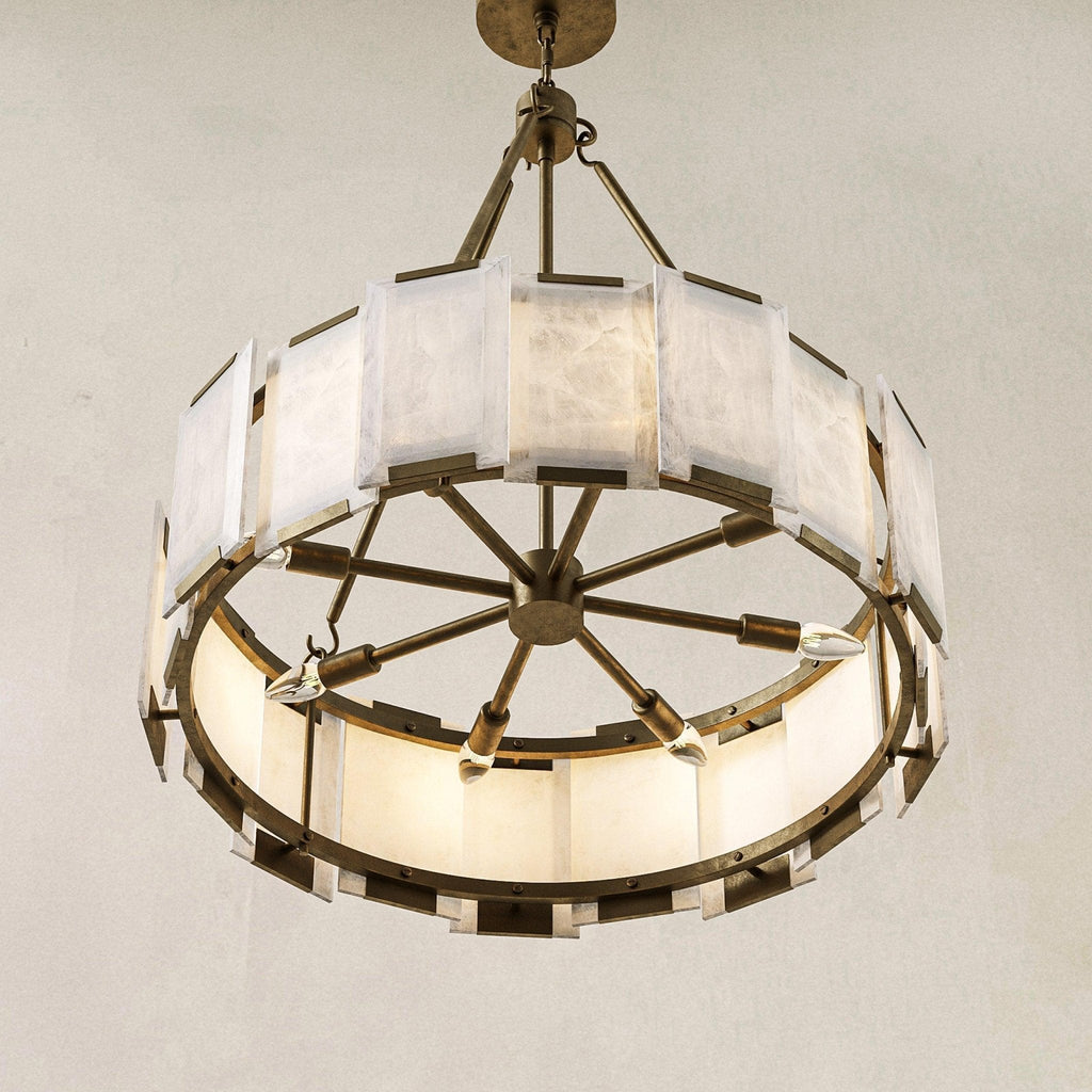 AZZURRA Alabaster CHANDELIER - orvaliadecor