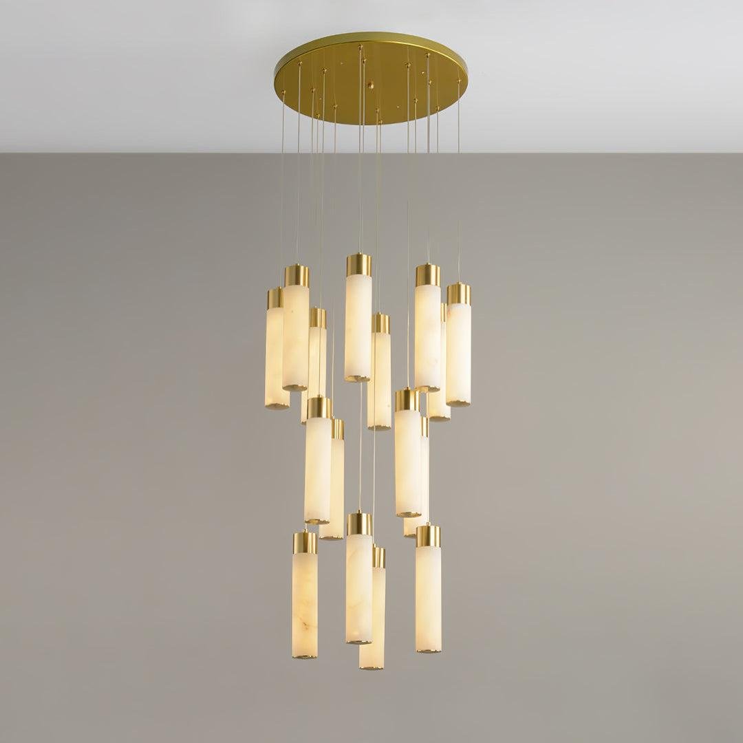 Celestial Alabaster Cascade Chandelier - orvaliadecor