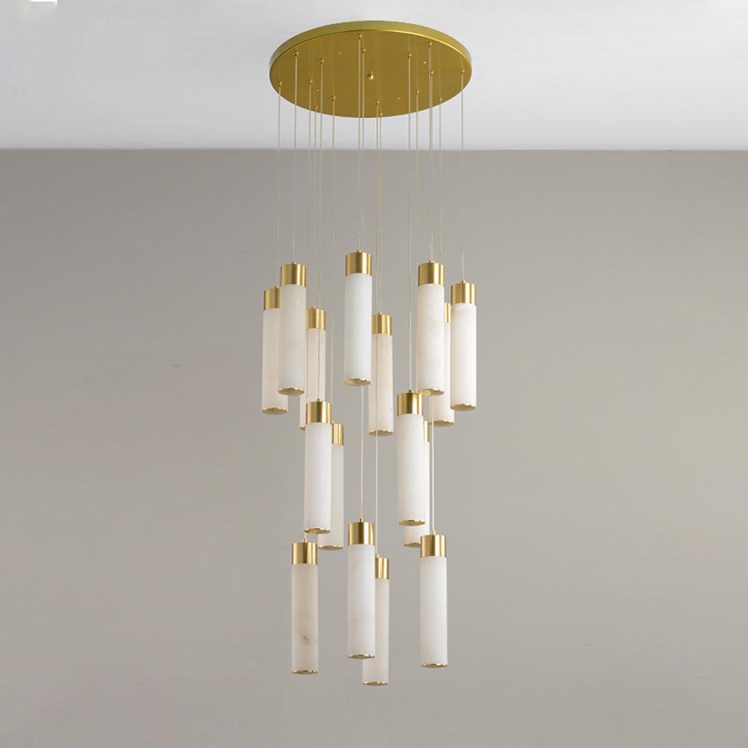 Celestial Alabaster Cascade Chandelier - orvaliadecor