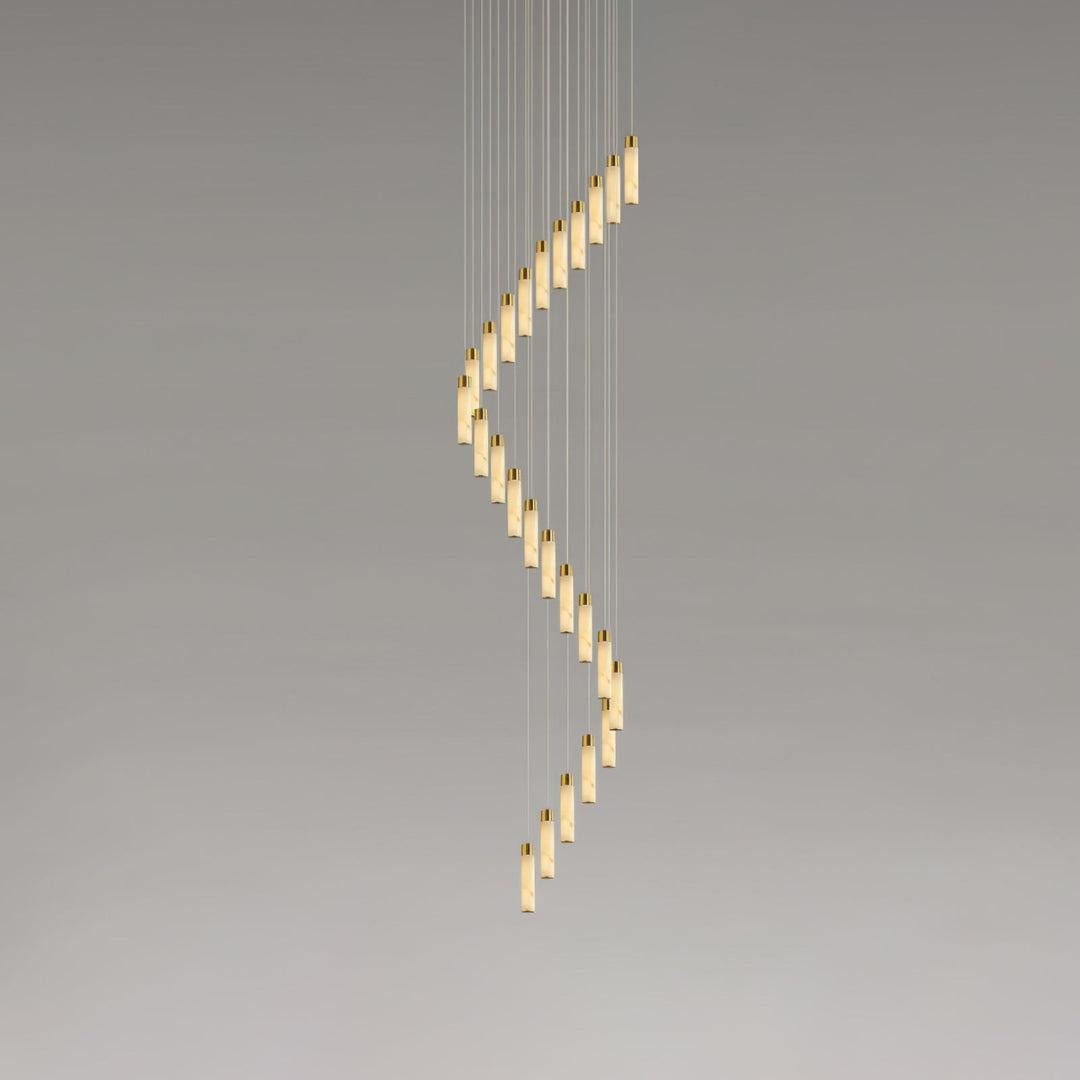 Celestial Alabaster Cascade Chandelier - orvaliadecor