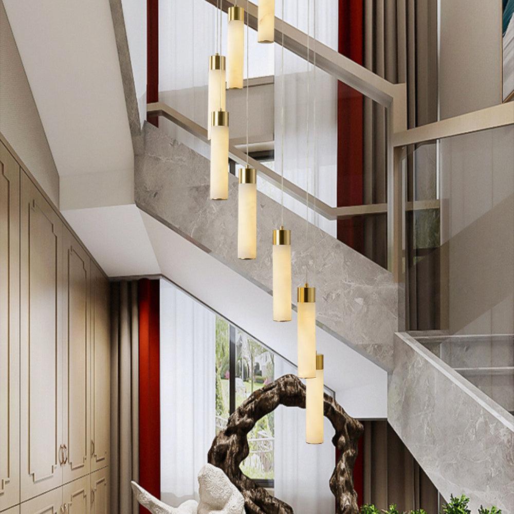 Celestial Alabaster Cascade Chandelier - orvaliadecor