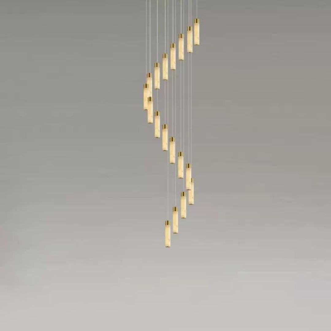 Celestial Alabaster Cascade Chandelier - orvaliadecor