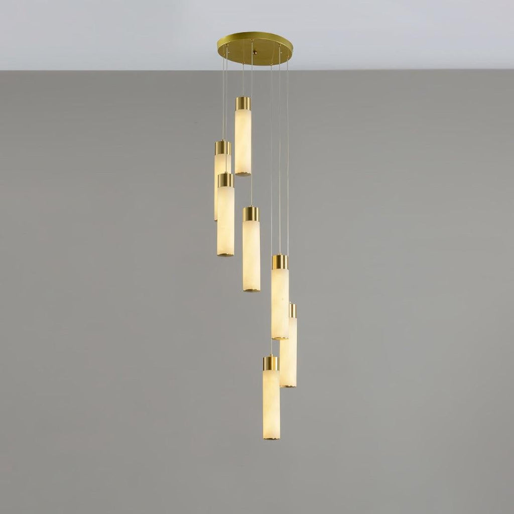Celestial Alabaster Cascade Chandelier - orvaliadecor