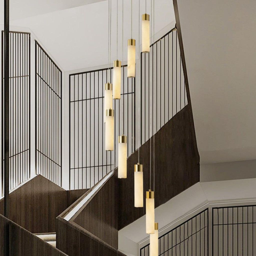 Celestial Alabaster Cascade Chandelier - orvaliadecor