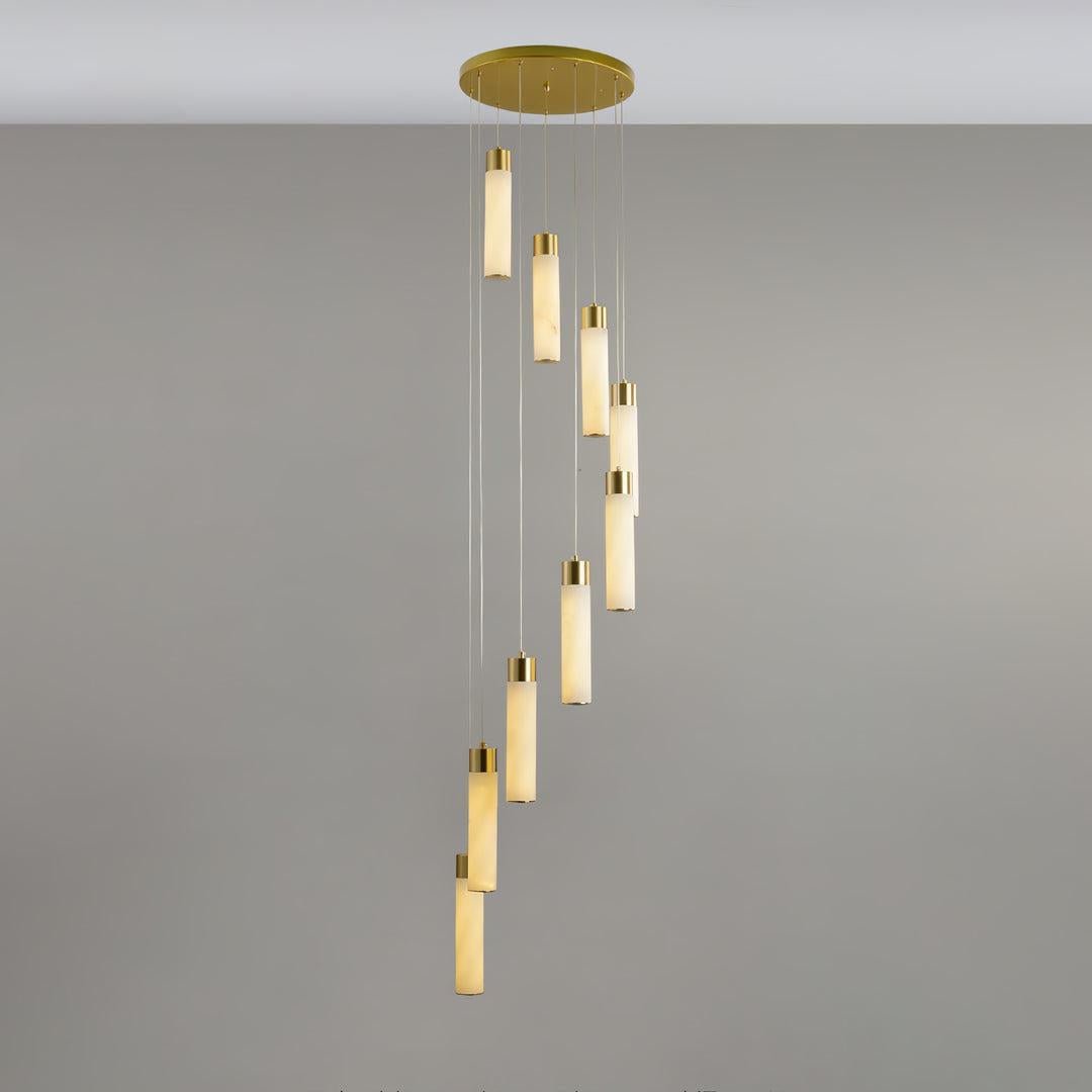 Celestial Alabaster Cascade Chandelier - orvaliadecor